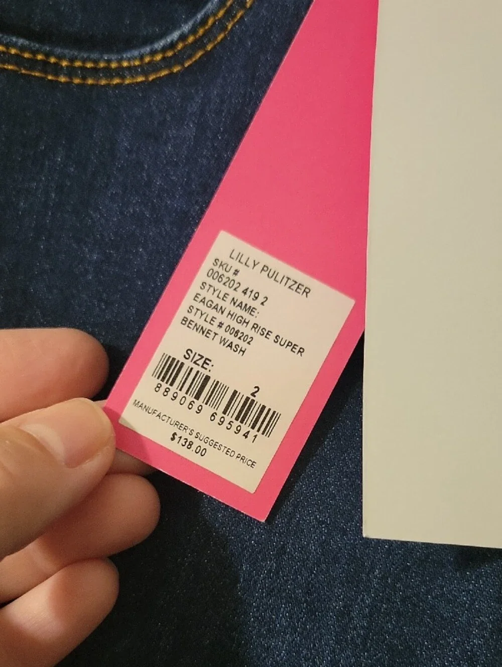 NWT Lilly Pulitzer Indigo Skinny Jeans
